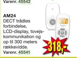 Harald Nyborg BABY ALARM Motorola Babyalarm AM24 tilbud