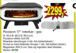 Harald Nyborg Pizzaovn 17’’ roterbar - gas tilbud