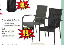 Harald Nyborg Stabelstol Cadiz tilbud
