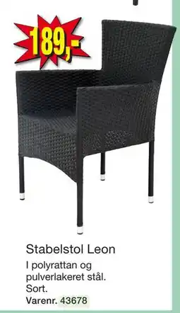 Harald Nyborg Stabelstol Leon tilbud