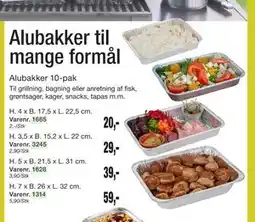 Harald Nyborg Alubakker til mange formål tilbud