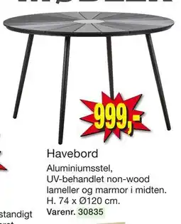 Harald Nyborg Havebord tilbud