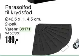 Harald Nyborg Parasolfod til krydsfod tilbud