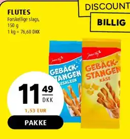 Scandinavian Park Flutes / Gebäck Stangen tilbud