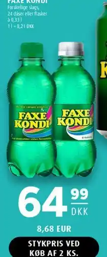 Scandinavian Park Faxe Kondi (flasker) tilbud