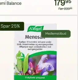 Helsam Menosan tilbud