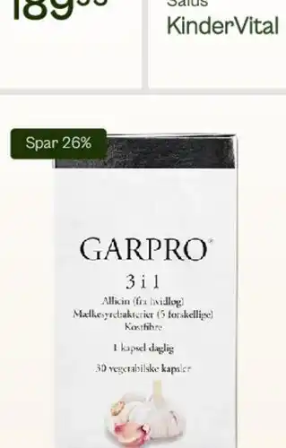 Helsam Garpro 3 i 1 tilbud