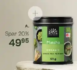 Helsam Matcha tea 50 g tilbud