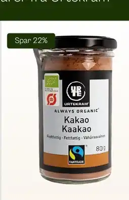 Helsam Kakaopulver tilbud