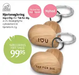 Kop & Kande Nøglering (hjerte) tilbud