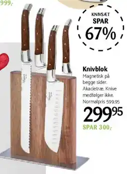 Kop & Kande Knivblok tilbud
