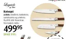 Kop & Kande Knivsæt, 4 dele tilbud