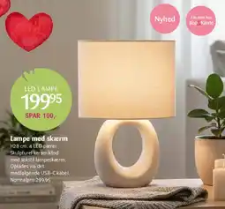 Kop & Kande Lampe med skærm tilbud