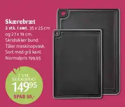 Kop & Kande Skærebræt, 2 stk. tilbud
