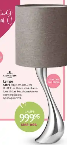 Kop & Kande Lampe (Cobra) tilbud