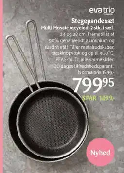 Kop & Kande Stegepandesæt, 2 dele tilbud