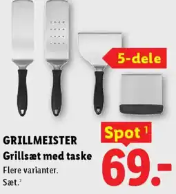 Lidl GRILLMEISTER Grillsæt med taske tilbud