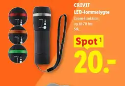 Lidl CRIVIT LED-lommelygte tilbud