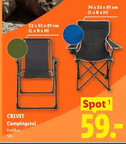 Lidl CRIVIT Campingstol tilbud