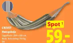 Lidl CRIVIT Hængekøje tilbud