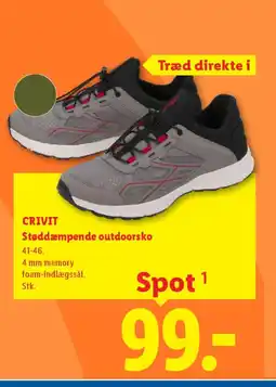 Lidl CRIVIT Støddæmpende outdoorsko tilbud