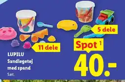 Lidl LUPILU Sandlegetøj med spand tilbud