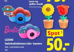 Lidl LIZENZ Sæbebobleblomst eller -kamera tilbud