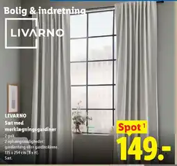 Lidl LIVARNO Sæt med mørklægningsgardiner tilbud
