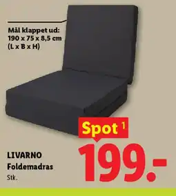 Lidl LIVARNO Foldemadras tilbud