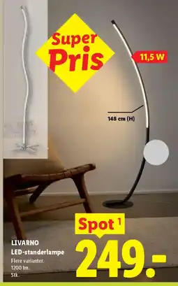 Lidl LIVARNO LED-standerlampe tilbud