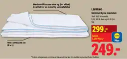 Lidl LIVARNO Sommerdyne med dun tilbud