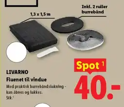 Lidl LIVARNO Fluenet til vindue tilbud