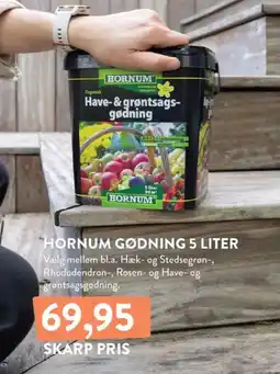 Plantorama Hornum gødning tilbud