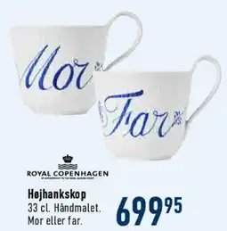 Imerco Royal Copenhagen håndmalet krus tilbud