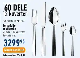 Imerco Georg Jensen Bernadotte bestiksæt tilbud