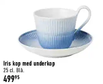 Iris kop med underkop