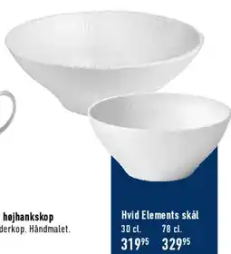 Imerco Hvid Elements skål tilbud