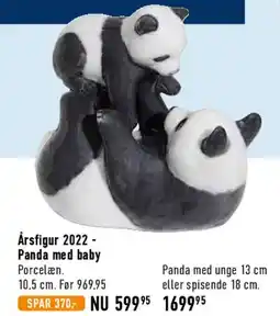 Imerco Årsfigur 2022 - Panda med baby tilbud
