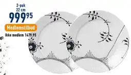 Imerco Sort Mega Riflet tallerken tilbud