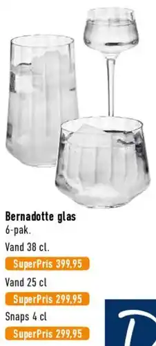 Imerco Bernadotte glas tilbud