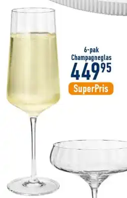 Imerco 6-pak Champagneglas tilbud