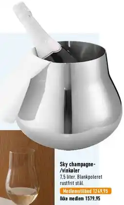 Imerco Sky champagne- /vinkøler tilbud