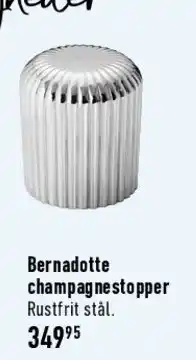 Imerco Bernadotte champagnestopper tilbud