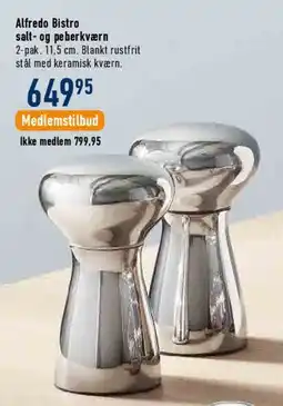Imerco Alfredo Bistro salt- og peberkværn (2-pak) tilbud