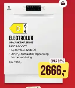 Skousen ELECTROLUX Opvaskemaskine ESS48300UW tilbud