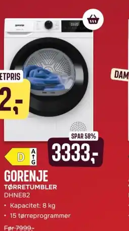 Skousen GORENJE Tørretumbler DHNE82 tilbud