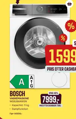 Skousen BOSCH Vaskemaskine WGB266AWSN tilbud