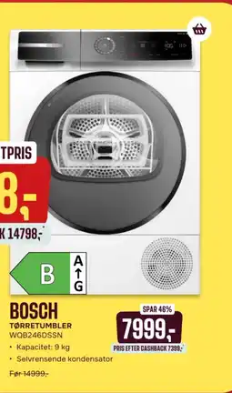 Skousen BOSCH Tørretumbler WQB246DSSN tilbud