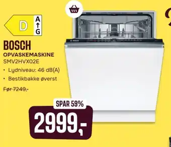 BOSCH Opvaskemaskine SMV2HVX02E