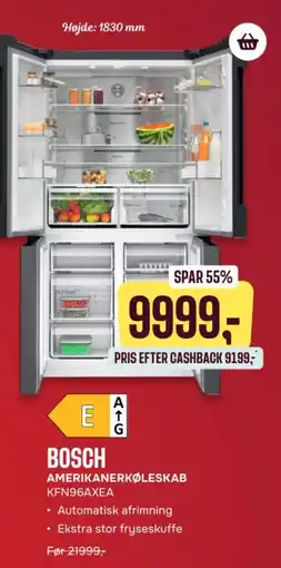 Skousen BOSCH Amerikanerkøleskab KFN96AXEA tilbud
